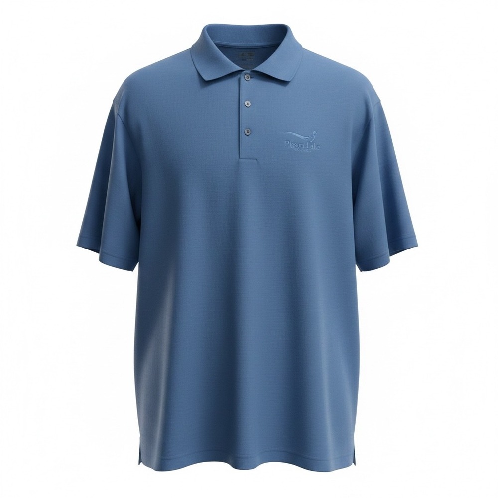 Adidas Climalite Golf Performance Polo 2XL Blue‎ Shirt Plumas Lake Golf Club